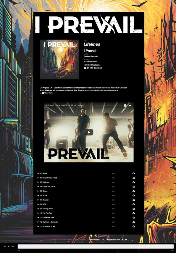 I Prevail - custom promo design
